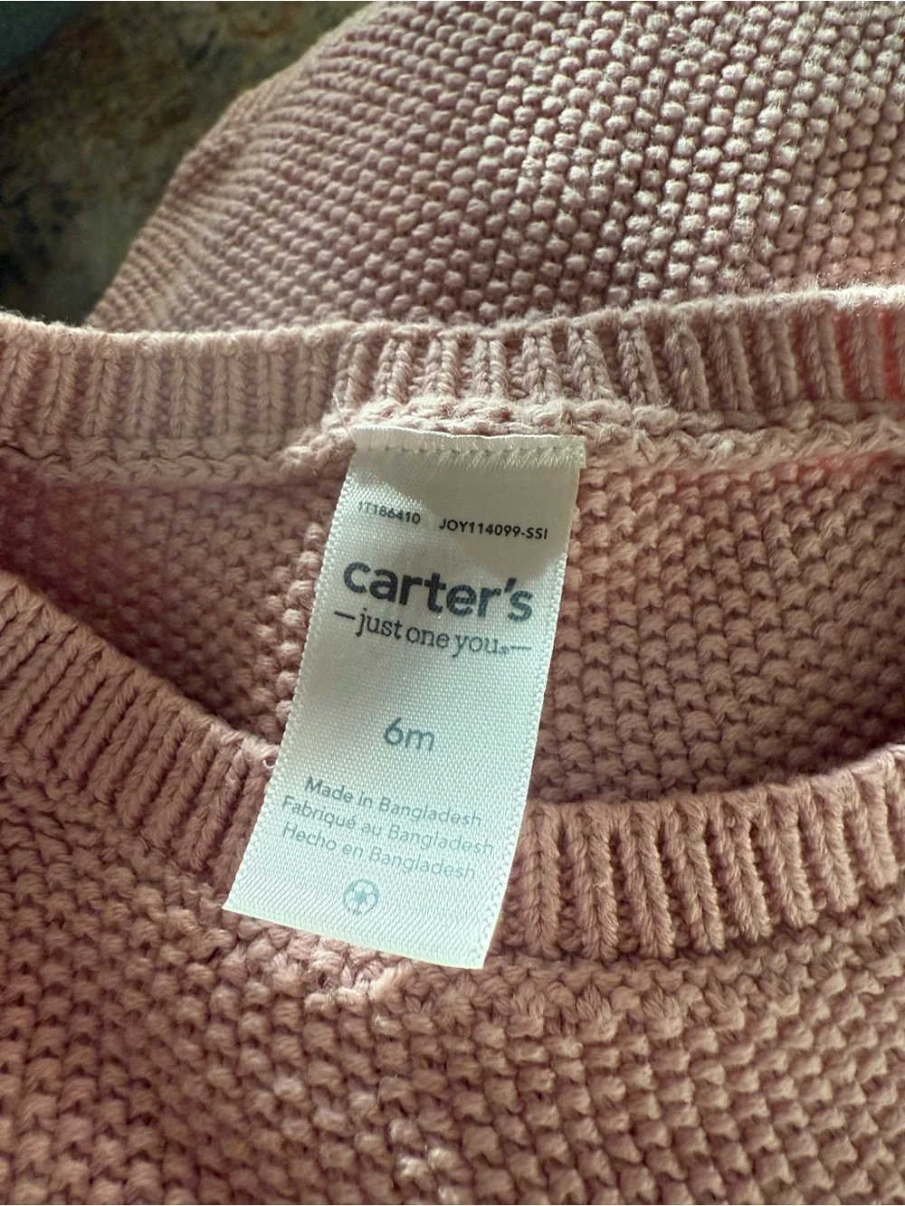 Size 6 month knit sweater…